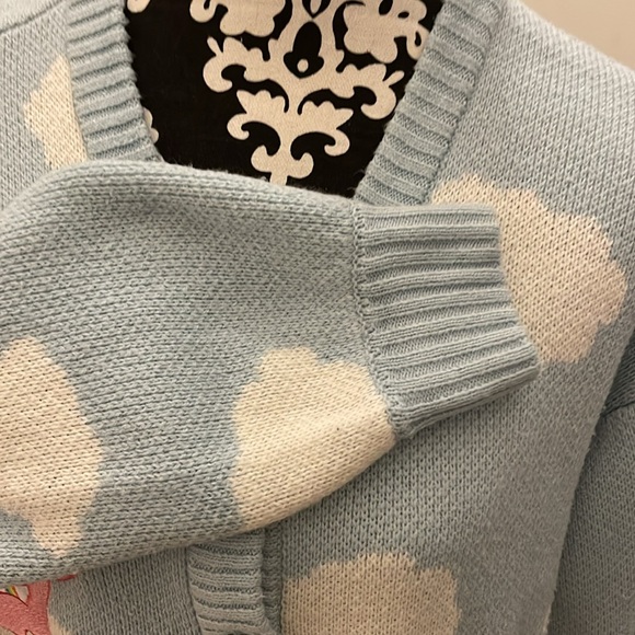 Hot Topic x Care Bears Cloud Chunky Knit Skimmer Cardigan 40th Anniversary - Picture 8 of 14